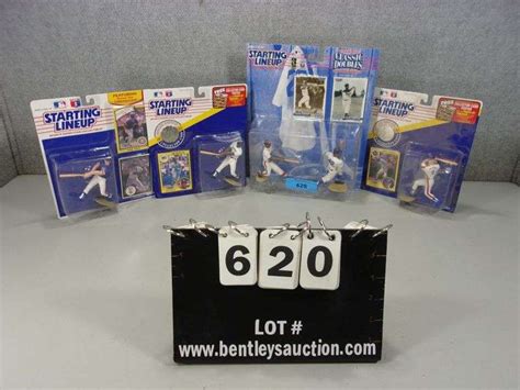 LOT 4 STARTING LINEUP KEN GRIFFEY JR MARK GRACE GREG JEFFERIES 2