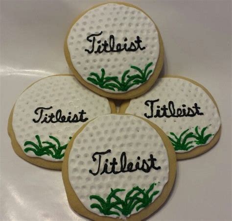 Golf Ball Decorated Sugar Cookies Created By Copper Buttons Cakes And