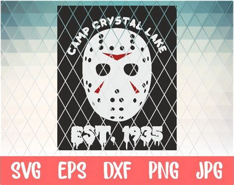 Camp Crystal Lake Svg 1935 Jason Voorhees Svg Png Pdf Dxf Hide And Seek