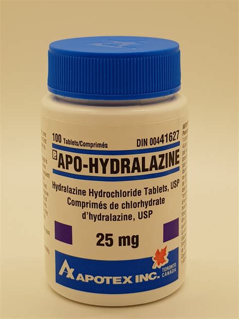 Hydralazine Tablet 25mg 100st Seal12 Doos300 Soma Pharma