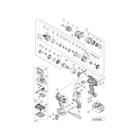 Hitachi Spare Parts For Cordless Driver Drill Ds14dsdl