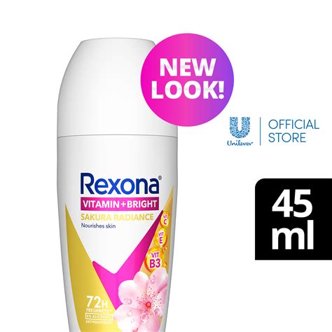 Rexona Vitamin Bright Roll On Deodorant Sakura Radiance 45ml Lazada PH