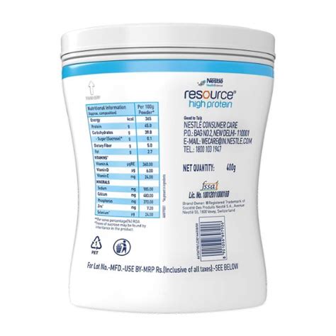 Buy Resource High Protein Vanilla Flavour 400 Gm Online At Best Price