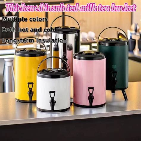 Milk Tea Bucket Stainless Steel Water Dispenser Hot And Cold Water