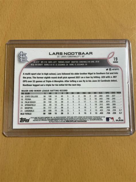 LARS NOOTBAAR ラーズ ヌートバー ルーキーカード RC Topps Chrome Topps 売買されたオークション情報