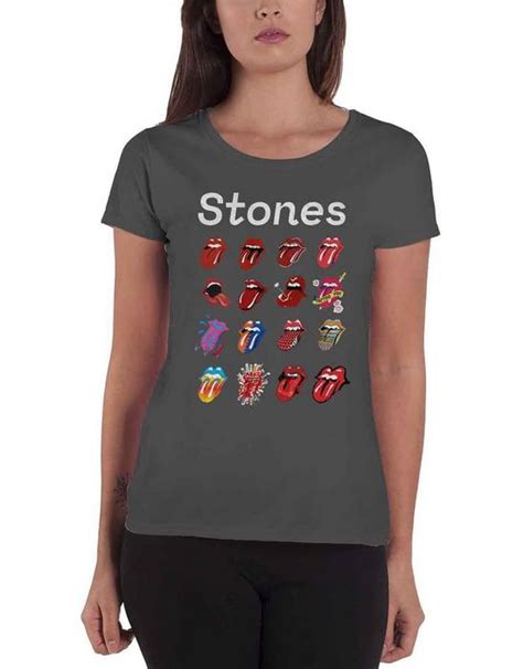 T Shirts Tongue Evolution Tour Skinny Fit T Shirt Rolling Stones