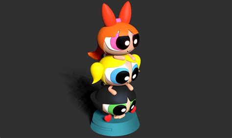 The Powerpuff Girls 3d Model 3d Printable Cgtrader