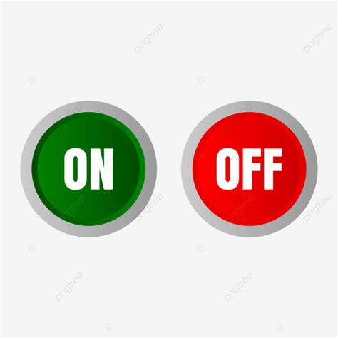 On Off Button Vector On Off Button On Off PNG And Vector With