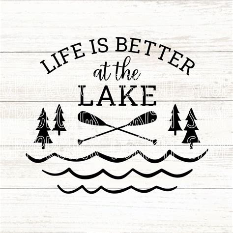 Life Is Better At The Lake Svg Cute Summer Lake Vacation Digital