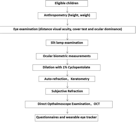 Flowchart Of Field Examinations Oct Optical Coherence Tomography On