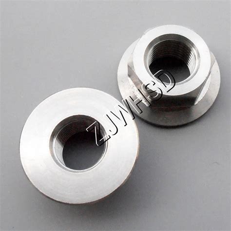 2pcs M12 X 1 5 Fine Thread Titanium Ti Hex Flange Nut Aerospace Grade