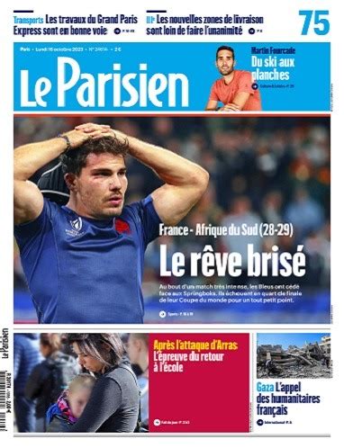 Le Parisien Du Lundi Octobre T L Charger Des Magazines