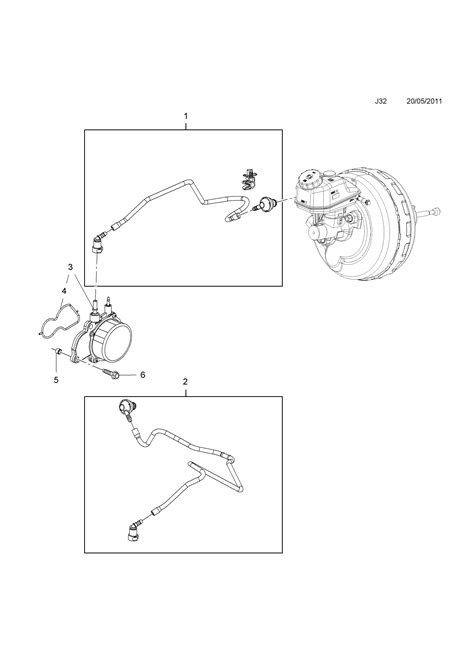 Opel Astra J Brake Servo Unit Vacuum Pipe Opel Epc Online