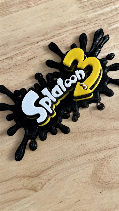 3D printed Splatoon 3 Logo (Now What?) : r/splatoon