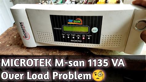 Microtek M San Solar Grid 12 Volt 1135va Overload Problem YouTube