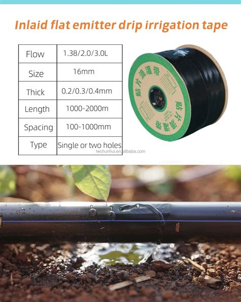 Drip Irrigation System Tape Drip Tape With Flat Dripper Farm Irrigation