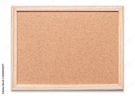 Blank Cork Board Mock Up With Corkboard Texture Background With Wooden