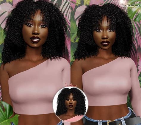 Patreon Xxblacksims In 2024 Sims 4 Black Hair Sims Hair Curly