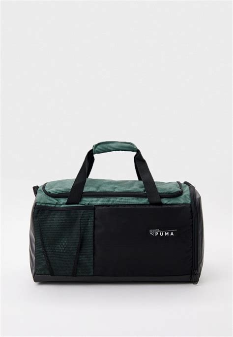 Сумка спортивная PUMA Training Sportsbag M PUMA Black-Eucalypt, цвет ...