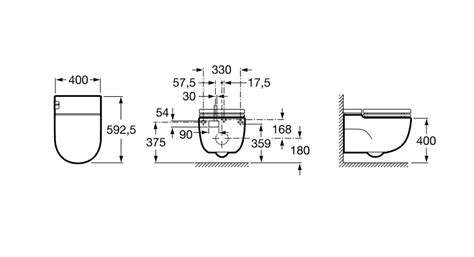 Inodoro Suspendido Rimless Para Cisterna Empotrada Meridian De Roca