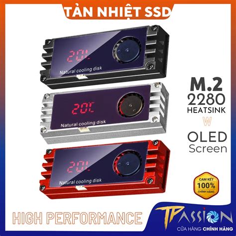 Tản Nhiệt Ổ Cứng SSD M2 GLOTREND HF 01 Màn Hình OLED Hiển Thị Nhiệt Độ