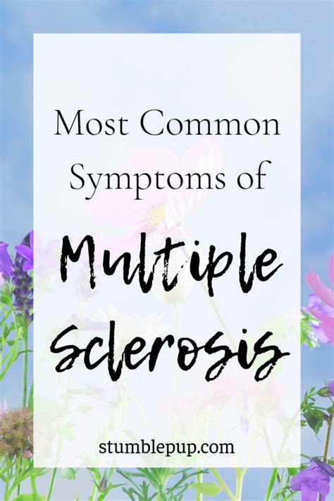 ms symptoms stumble pup