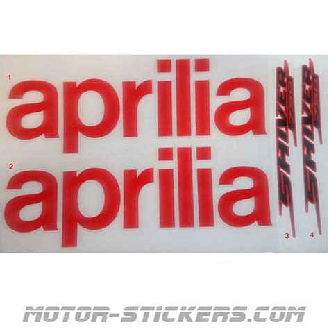 Aprilia Shiver Decals