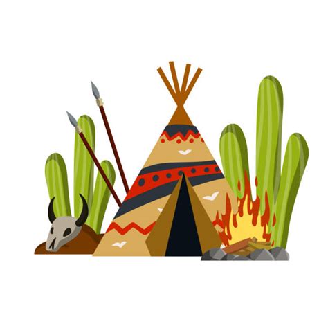 170 Native American Teepee Designs Cartoon Stock Illustrations Royalty Free Vector Graphics