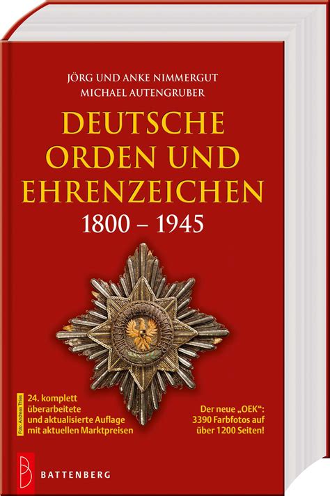 Deutsche Orden Und Ehrenzeichen 1800 1945 Jörg Nimmergut Buch Jpc