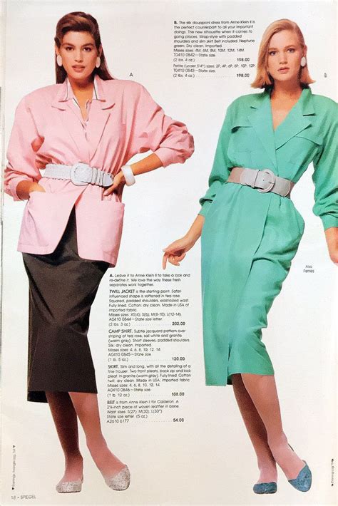 Spiegel Catalog Spring Summer 1987 1987 Fashion 1980s Fashion Trends