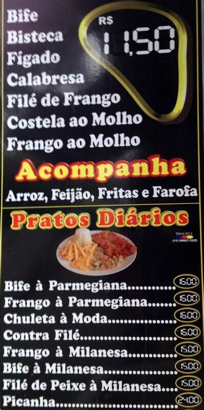 Recanto do Sabor Menu Menu de Recanto do Sabor Liberdade São Paulo