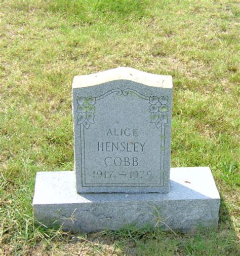 Alice Hensley Cobb M Morial Find A Grave