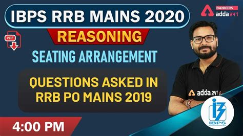 IBPS RRB Mains 2020 Reasoning Seating Arrangement Questions Asked