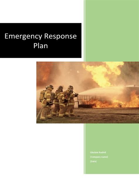 Emergency Response Plan | PDF