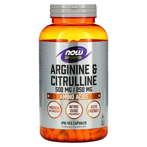 L Arginina L Citrulina 500 Mg 250 Mg 240 Capsule Herbacom Ro