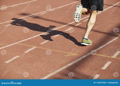 Male Athlete Running On Track Stock Photo Image Of Japan Exercising