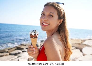 Bikini Woman Ice Cream Images Stock Photos Vectors Shutterstock