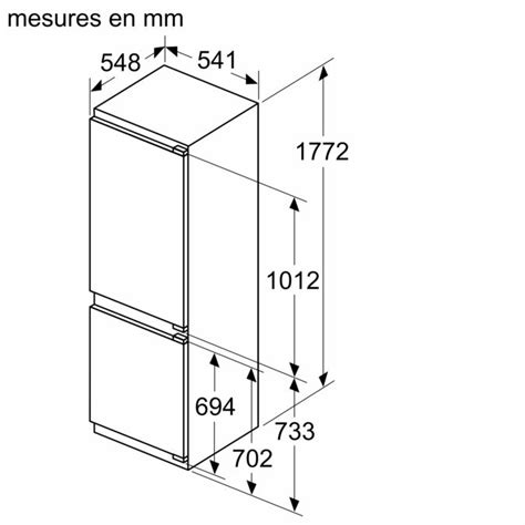 Ki Nsfe R Frig Rateur Combin Int Grable Siemens Electrom Nager Fr