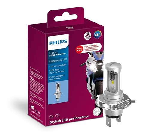 Lampada Philips Led Ultinon Hs H Moto V W Branca Parcelamento