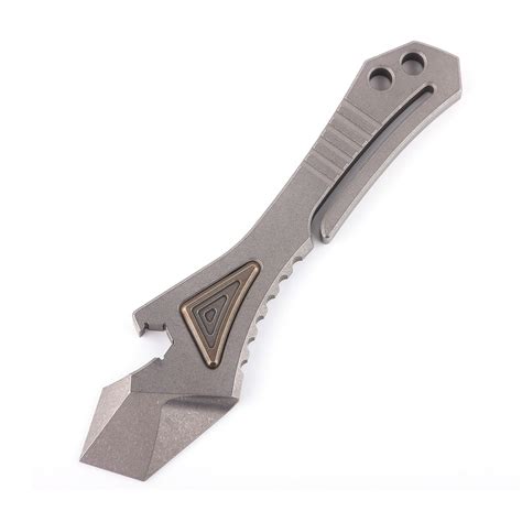 Hamans Titanium EDC Pry Bar Keychain Bottle Opener Portable Multi Tool