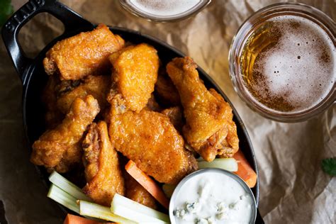 Classic Buffalo Wings Recipe With Creamy Buttermilk Blue Cheese Sauce