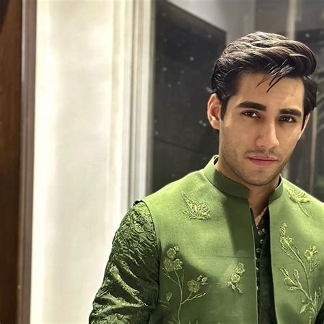 fitted green nehru jacket  eid faiza saqlain menswear mens ethnic