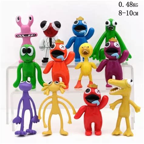 Juguete De Rainbow Friends Roblox Figura Colección 12 Pcs Meses sin