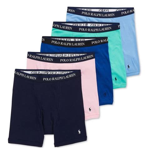 Polo By Ralph Lauren Underwear And Socks Polo Ralph Lauren Mens 5pk Classicfit Cotton Boxer