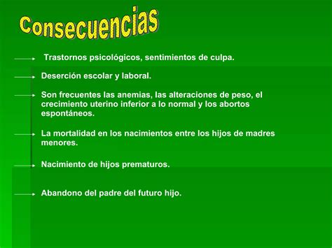 Causas Y Consecuencias Del Embarazo Adolescente Ppt