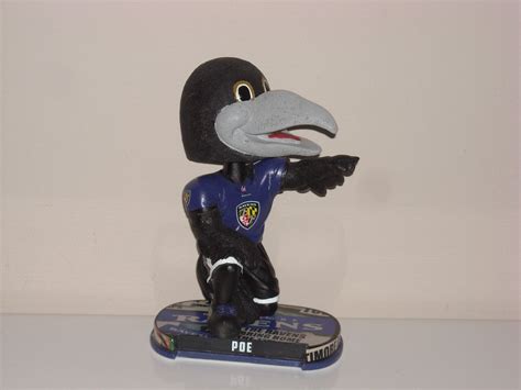 Poe Baltimore Ravens Mascot Bobblehead 2017 Nfl Headlines Edition In