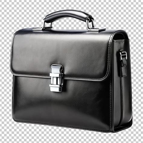 Premium Psd Black Briefcase Isolated On Transparent Background