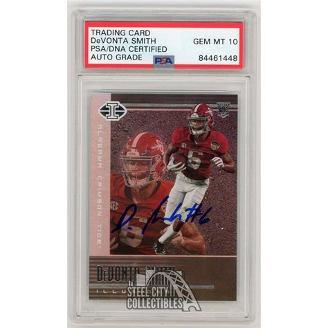 Devonta Smith Chronicles Illusions Draft Picks Auto Rookie Card