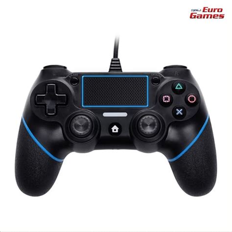 RPM Euro Games Ps4 Controller Blue Wired Ps4 Remote Controllers