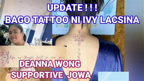 IVY LACSINA NEW TATTOO DEANNA WONG SUPPORTIVE JOWA Update Deannawong